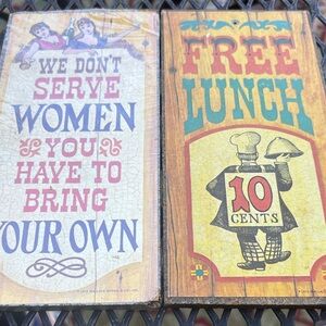 1973 Wooden Decorative Signs